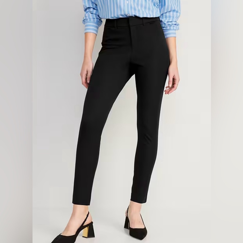 NWT Old Navy Skinny Pixie Pants Black 8